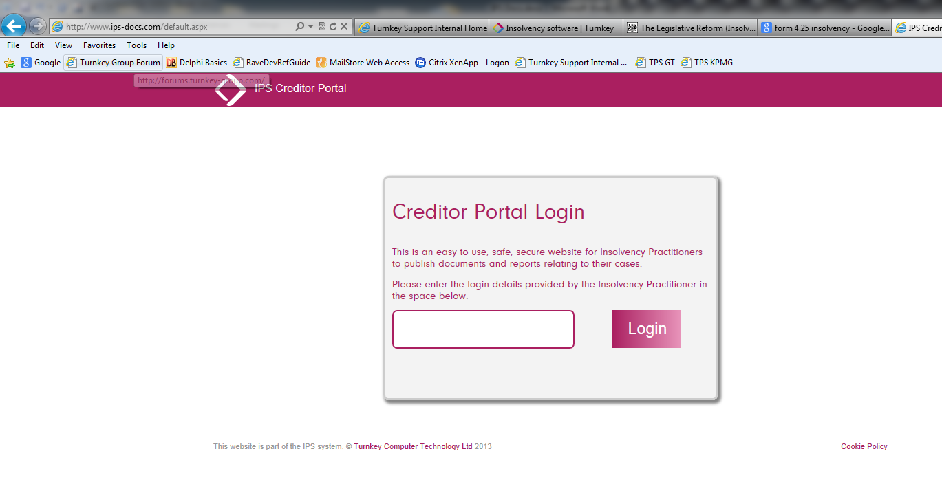 creditor portal